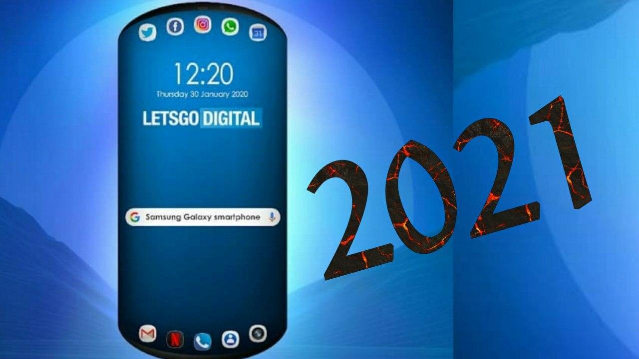 تتخيل شركة  Samsung هاتفًا ذكيًا مستديرًا به ثلاث شاشات على المقدمة