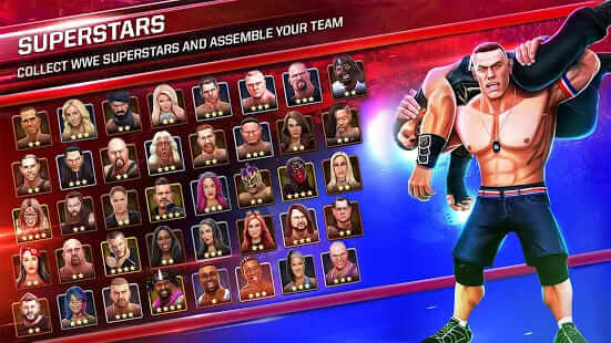 رسميآ لعبة المصارعة الحرة نسخة مهكرة WWE Mayhem لهواتف اندرويد