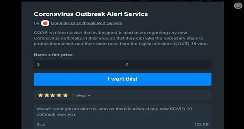 خدمة مجانية تنبهك من حالات فيروس كورونا